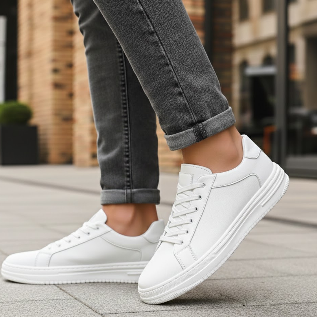 Zapatos de cuero con diseño texturizado y suela de caucho