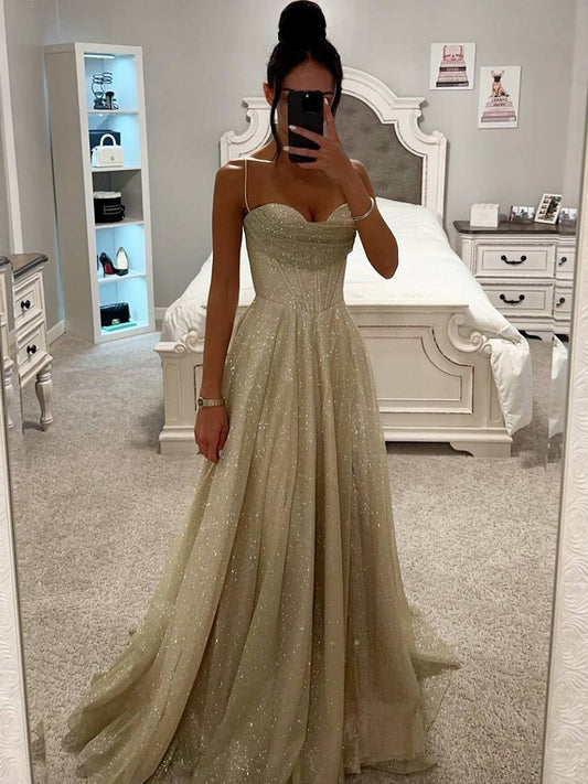 Vestido maxi para mujer de satén con manga larga, cuello abierto, midi para noche