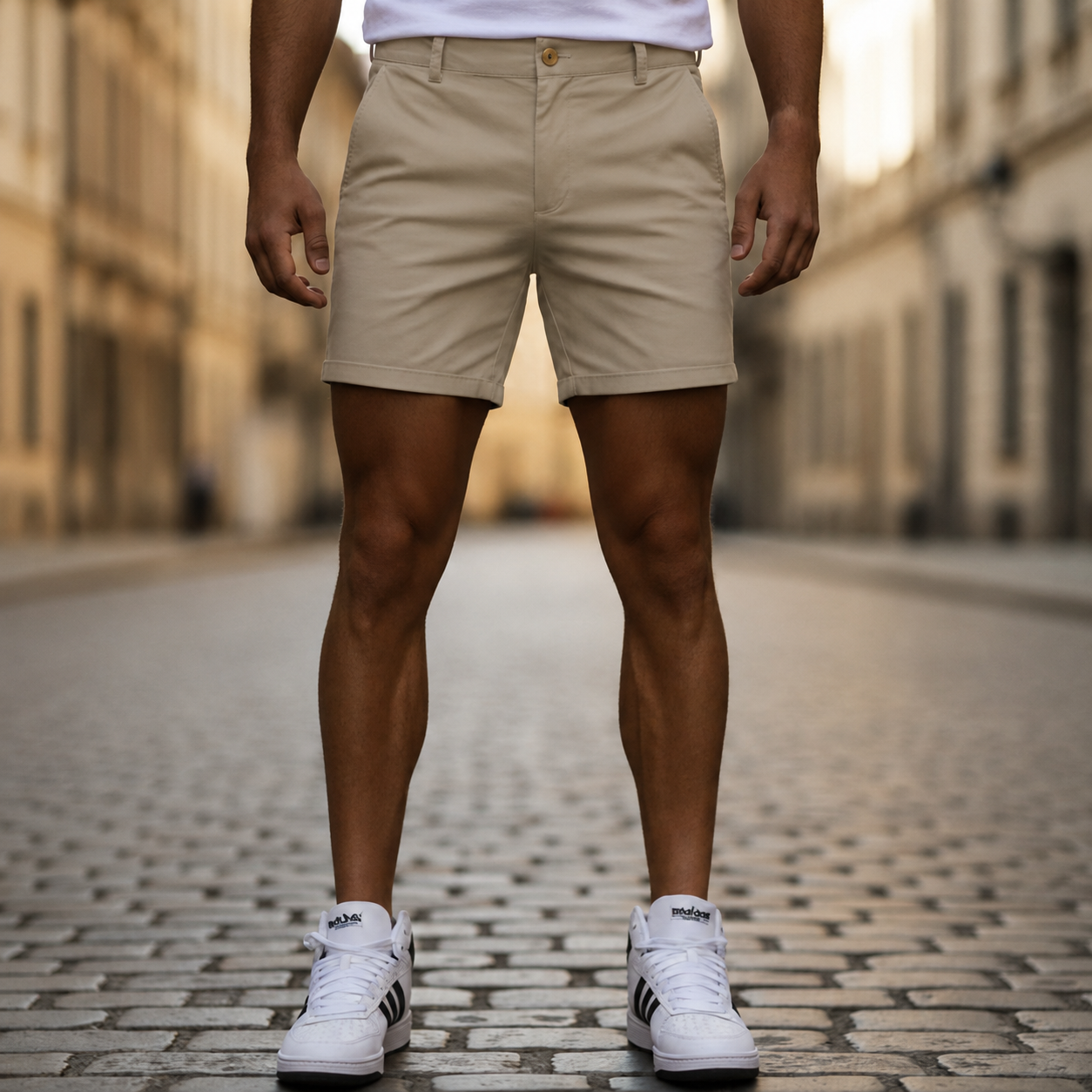 Men’s Cotton Polyester Chino Shorts Casual