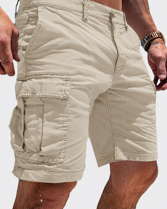 Pantalones cortos cargo relajados para hombre