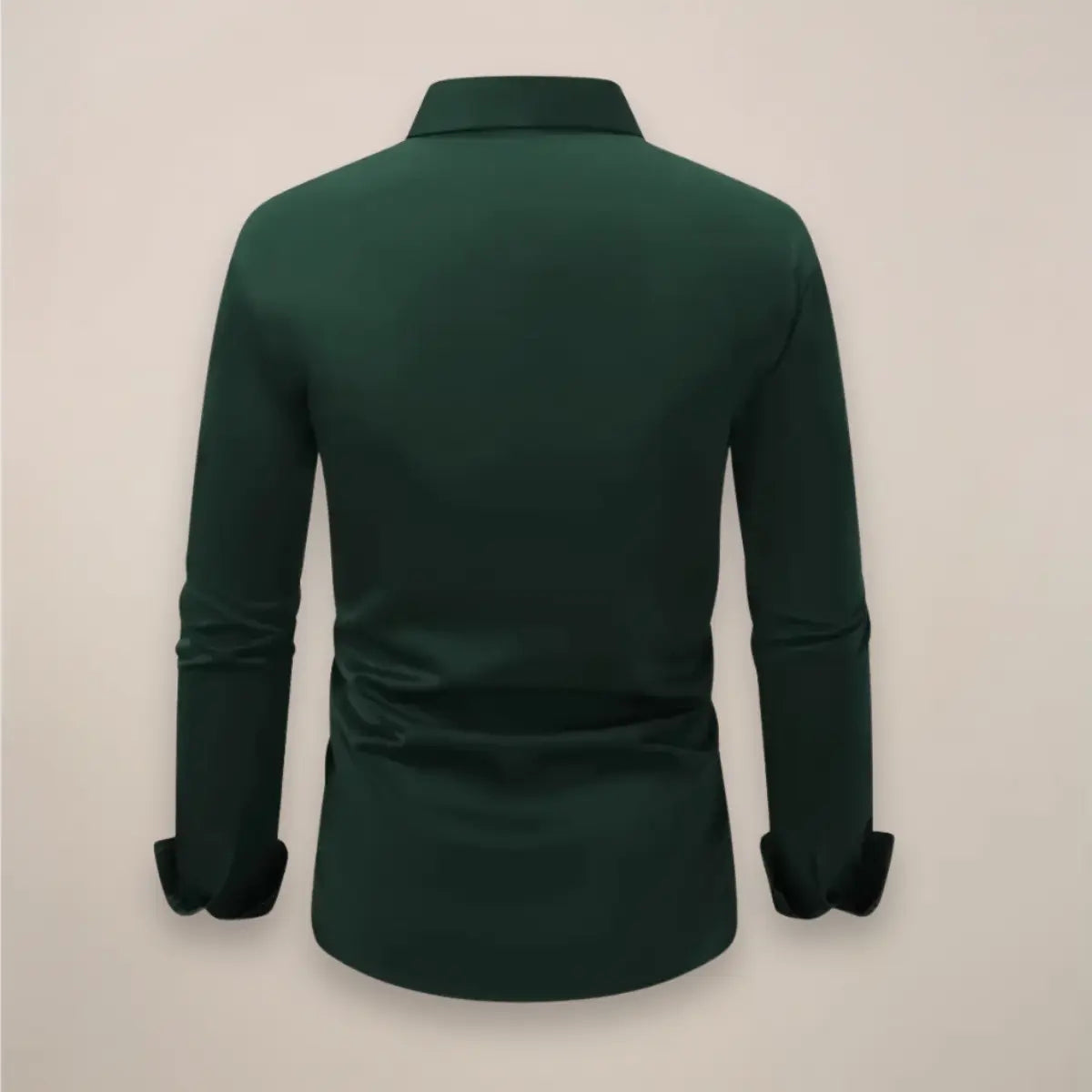 Camisa Oxford para Hombre de Algodón Manga Larga con Botones Cuello Clásico Corte Regular