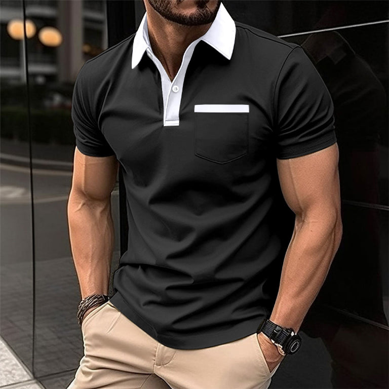 Polo de manga corta para hombre | Bolsillo en el pecho