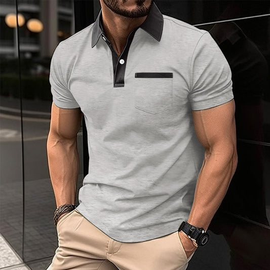 Men's Short Sleeve Polo Shirt | Chest Pocket