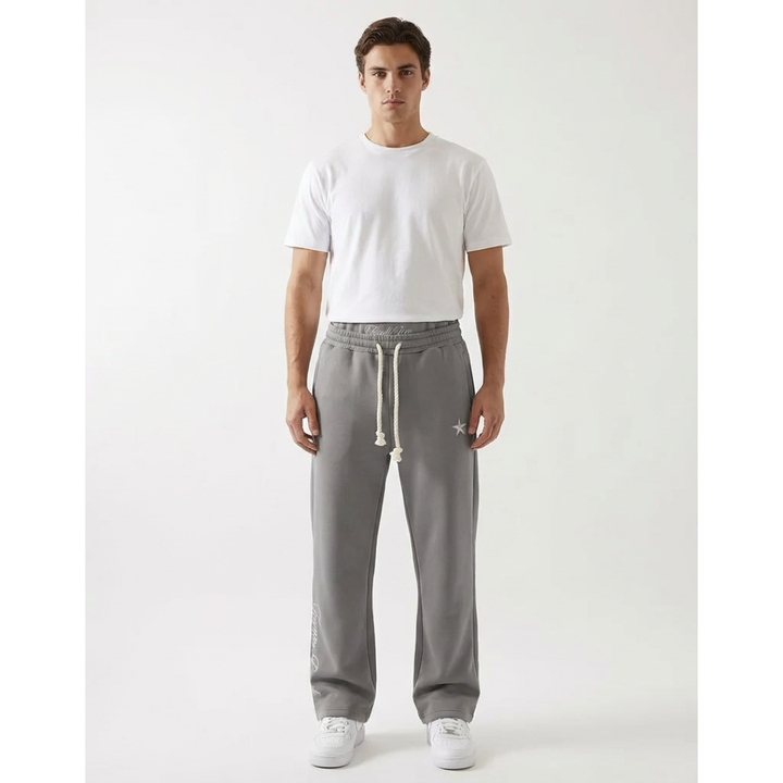 Unisex Joggers Baggy Fit Elastic Waist Drawstring Pockets Casual