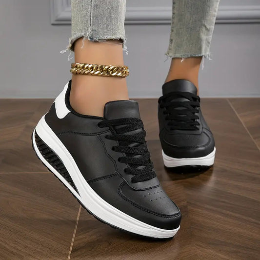 Women's Shoes Orthopedic Cushioned Sole Stable Support Lace Up Casual