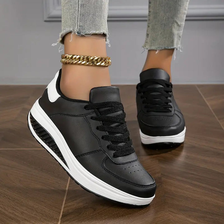 Women's Shoes Orthopedic Cushioned Sole Stable Support Lace Up Casual