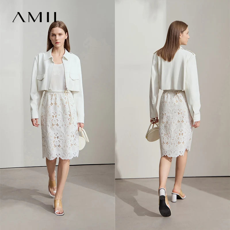 Women's Midi Dress Lace Embroidered Floral Short Sleeve Office Summer Wear