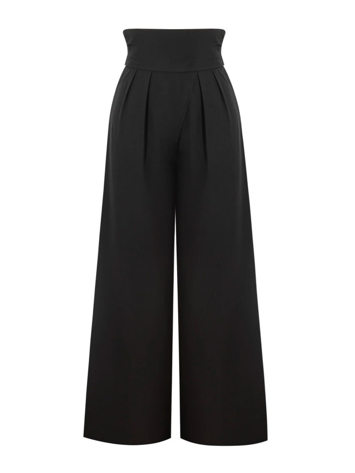 Women's Pants Wide Leg High Waist Straight Fit Casual Office