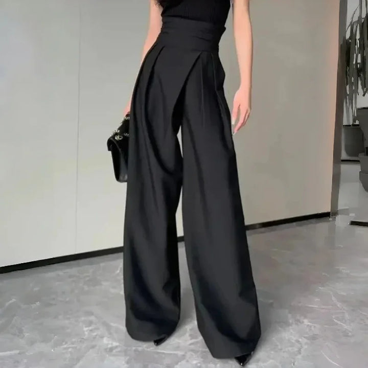 Women's Pants Wide Leg High Waist Straight Fit Casual Office