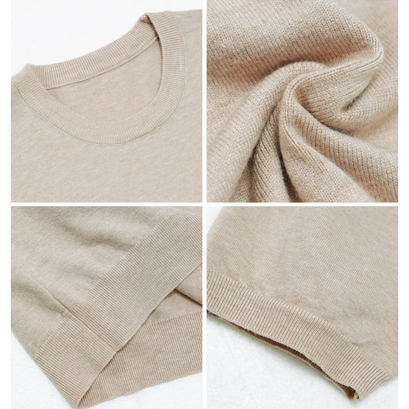 Men's T-Shirt Knit Solid Slim Fit Short Sleeve Round Neck Casual