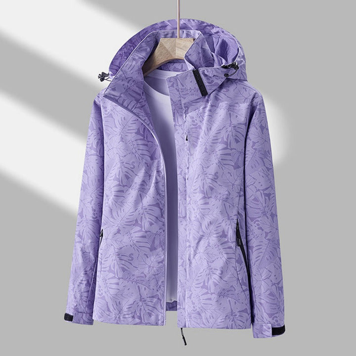 Women's Jacket Waterproof Hooded Long Sleeve Zip Up Windproof