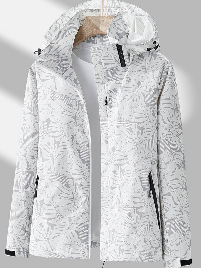 Women's Jacket Waterproof Hooded Long Sleeve Zip Up Windproof
