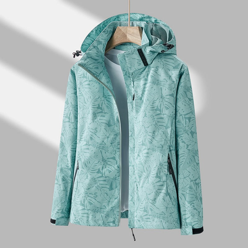 Women's Jacket Waterproof Hooded Long Sleeve Zip Up Windproof