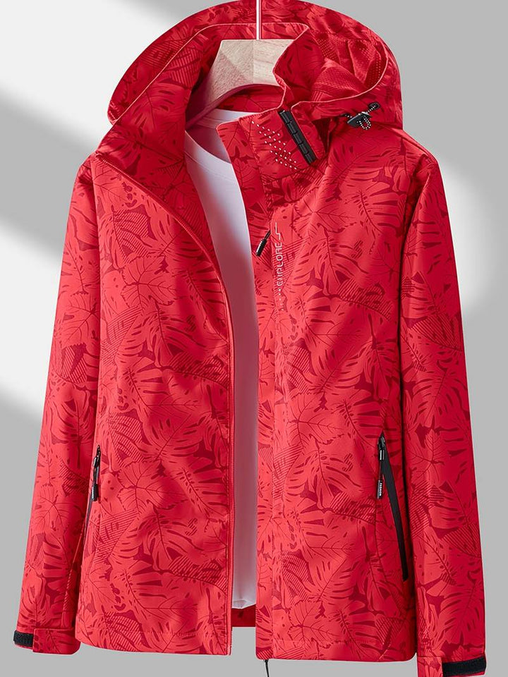 Women's Jacket Waterproof Hooded Long Sleeve Zip Up Windproof