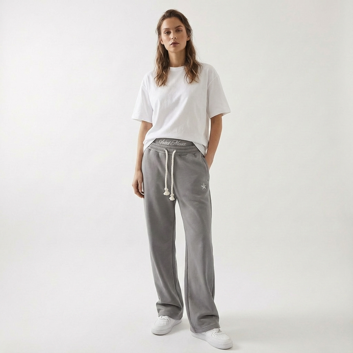 Unisex Joggers Baggy Fit Elastic Waist Drawstring Pockets Casual
