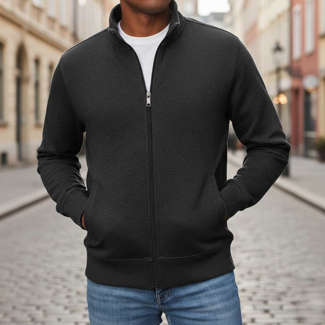 Chaqueta de hombre con cierre frontal