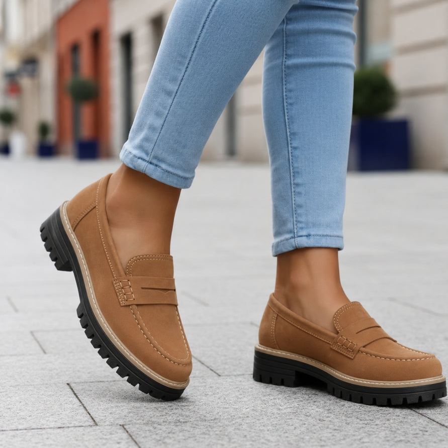 Mocassins orthopédiques semelle épaisse pour femmes
