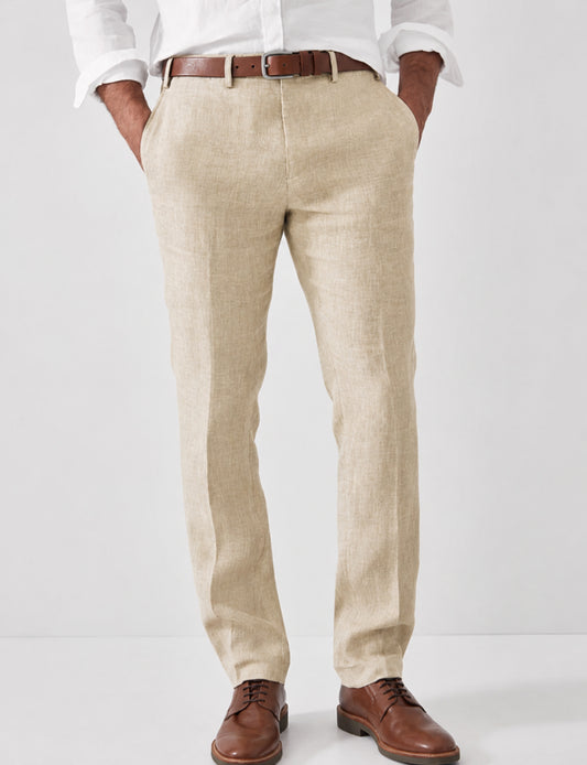 Men's Linen Dress Pants | Slim Fit Summer