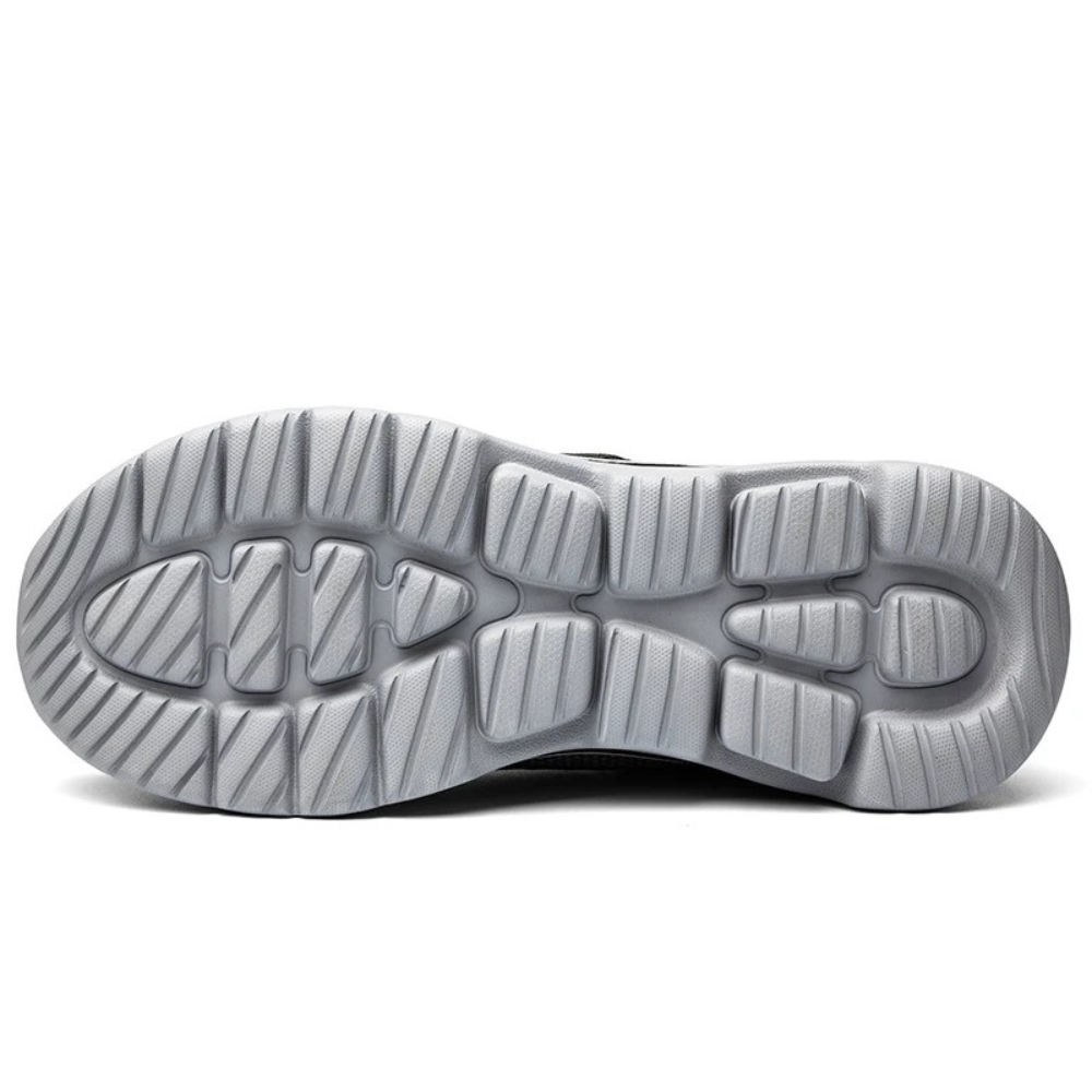 Chaussures orthopédiques pour hommes, ajustables, en mesh respirant, à enfiler, largeur large, fermeture velcro