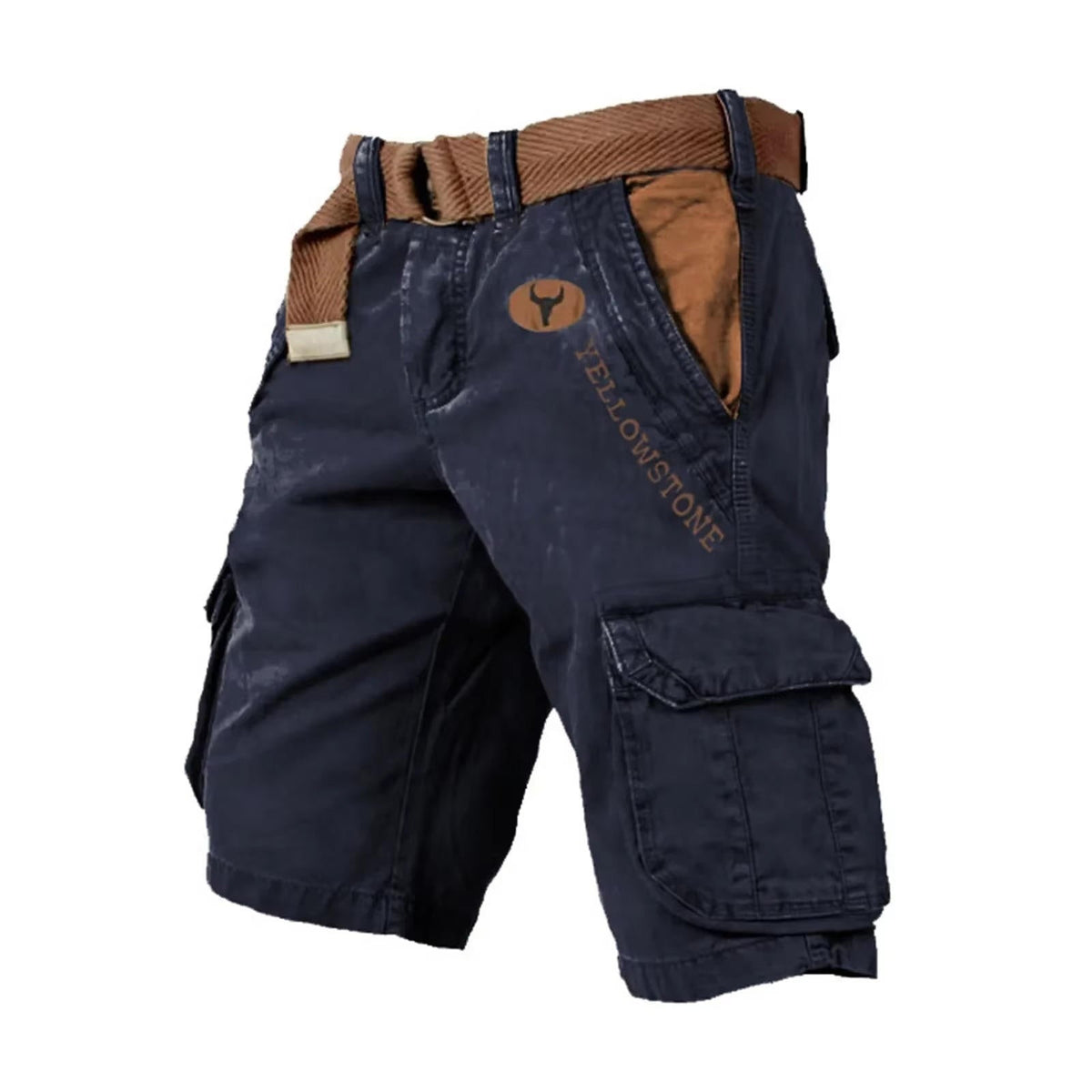 Men's Cargo Shorts Cotton Multi-Pocket Relaxed Fit