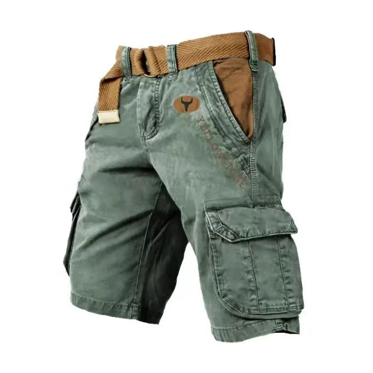 Men's Cargo Shorts Cotton Multi-Pocket Relaxed Fit
