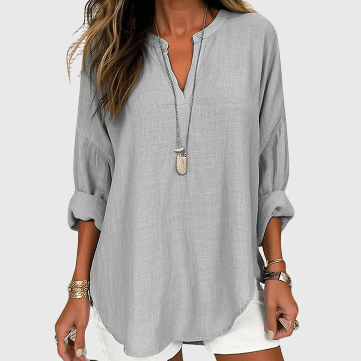 Women's Shirt Flowy Sleeveless Button-Up Casual