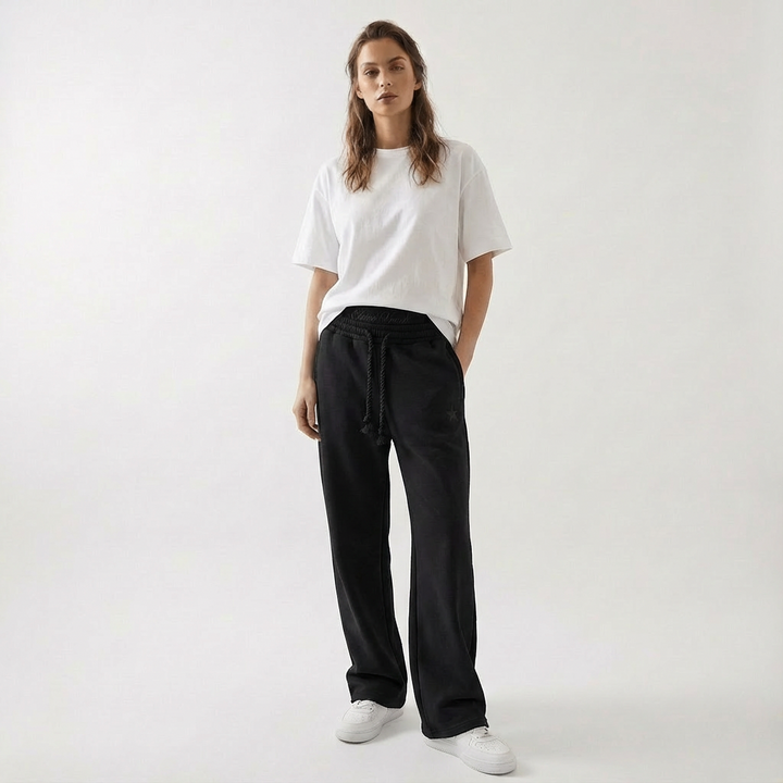 Unisex Joggers Baggy Fit Elastic Waist Drawstring Pockets Casual