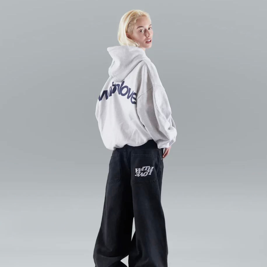 Sudadera unisex de mezcla de algodón con manga larga y puños elásticos