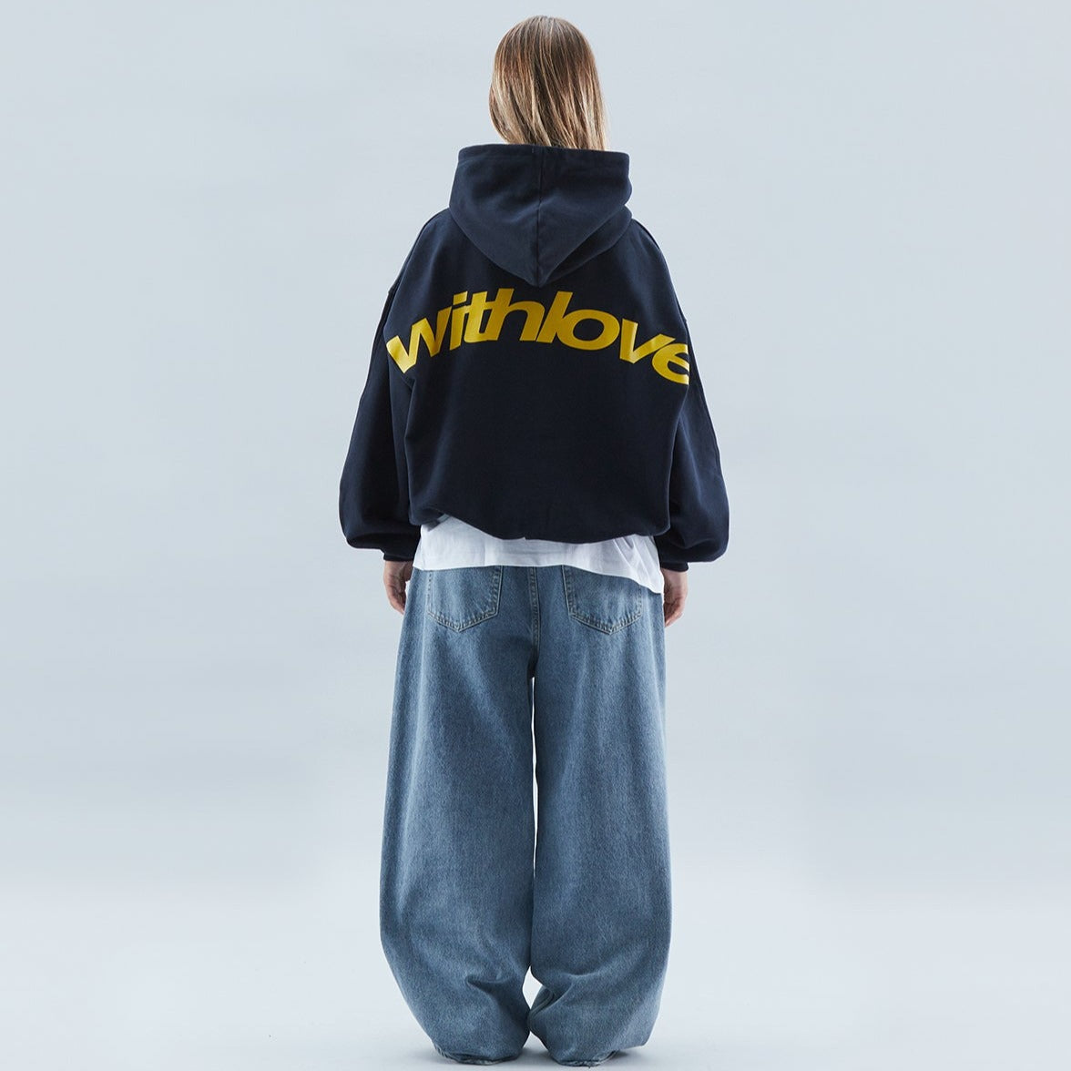 Sudadera unisex de mezcla de algodón con manga larga y puños elásticos