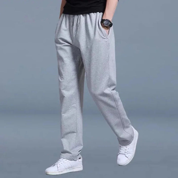 Men's Sweatpants Cotton Blend Elastic Waist Drawstring Moisture Wicking Side Pockets – Gym Casual