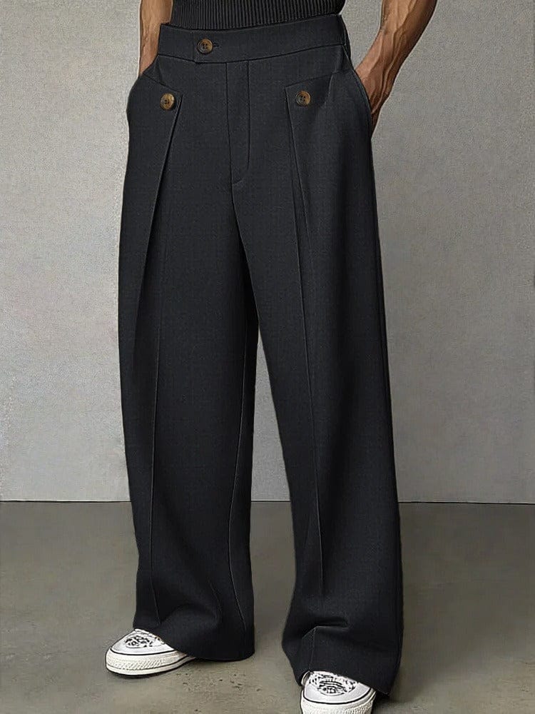 Men's Wide-Leg Trousers Pants Lifestyle