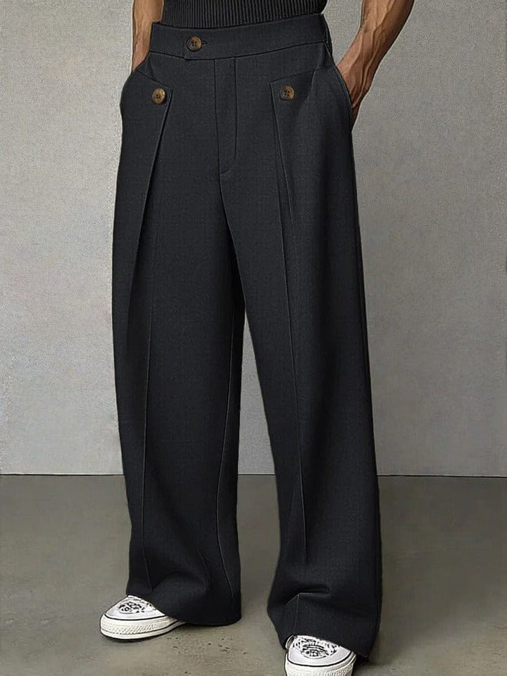 Men's Wide-Leg Trousers Pants Lifestyle
