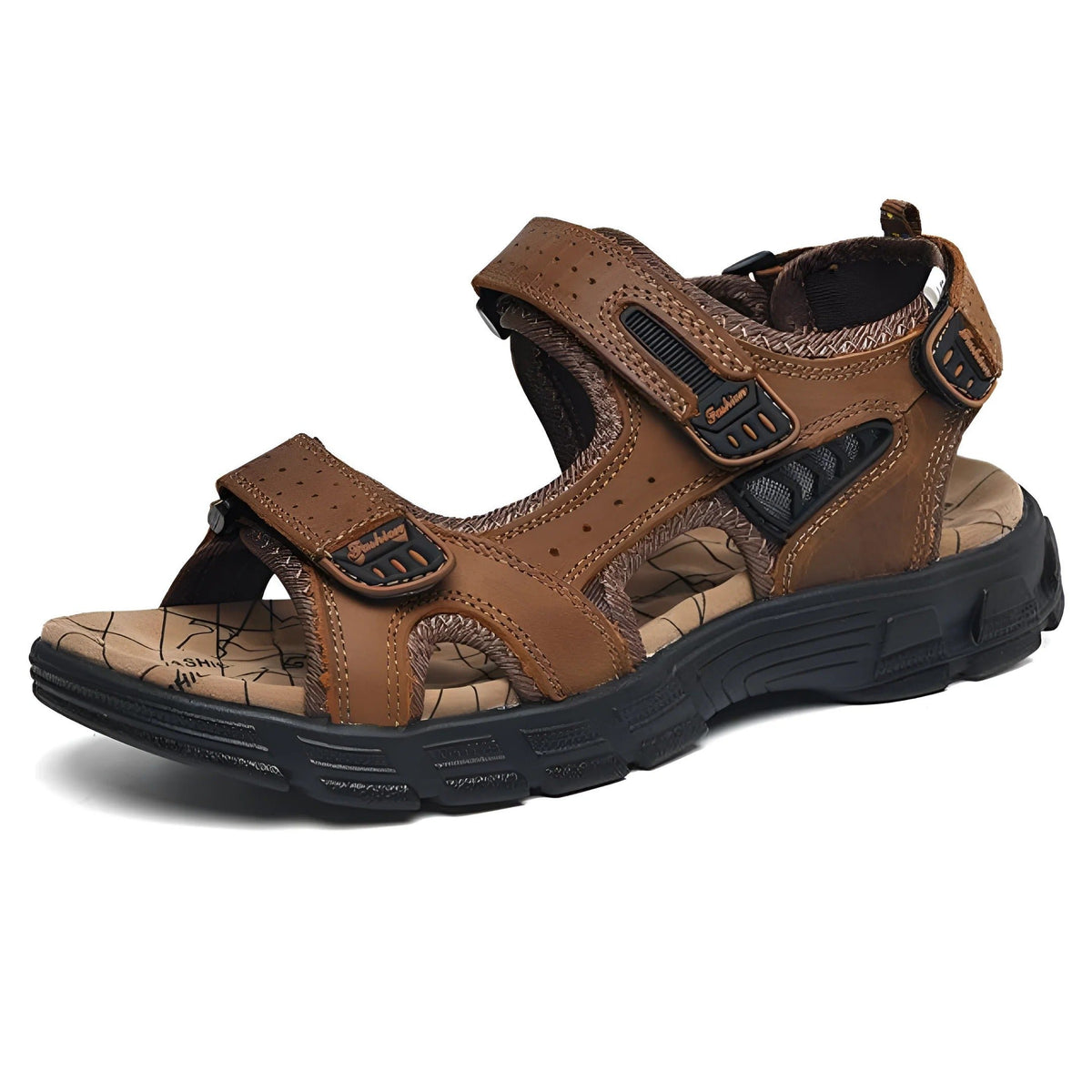 Men's Adjustable Sandals | Contrast Stitching Front