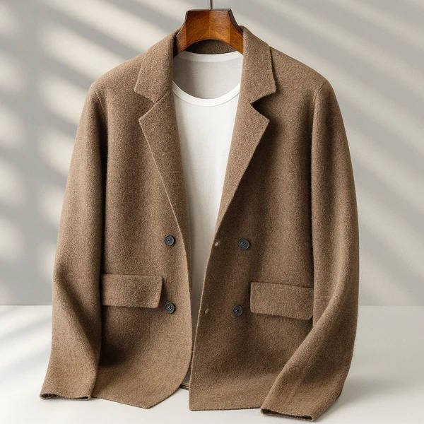 Men's Blazer-Style Cardigan Sweater | Button-Front Knit Hero