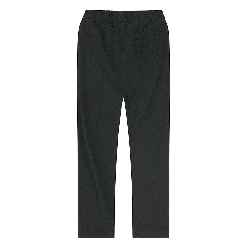 Men's Breathable Lightweight Linen Pants | Color-Block Alternate