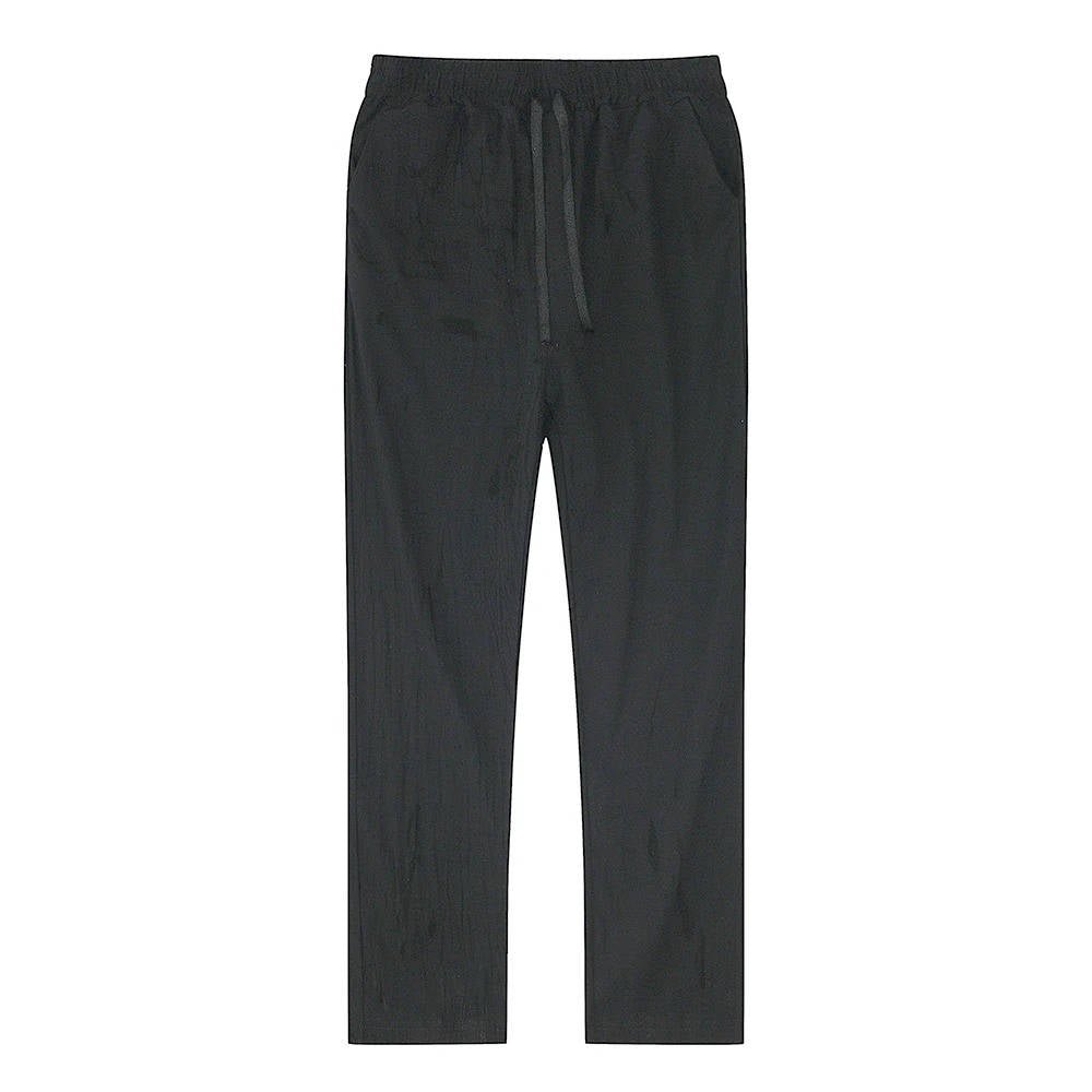 Men's Breathable Lightweight Linen Pants | Color-Block Full