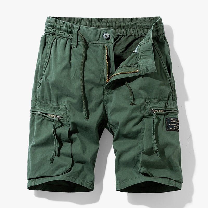 Men's Casual Drawstring Outdoor Cargo Shorts | Utility Strap Detail