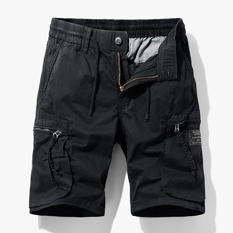Men's Casual Drawstring Outdoor Cargo Shorts | Utility Strap Front