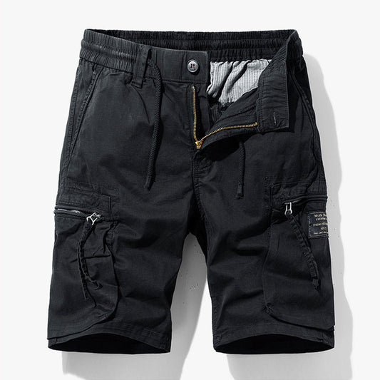 Men's Casual Drawstring Outdoor Cargo Shorts | Utility Strap Front