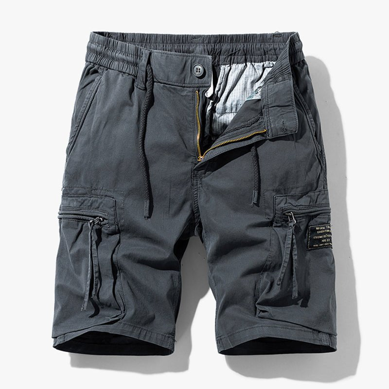 Men's Casual Drawstring Outdoor Cargo Shorts | Utility Strap Side