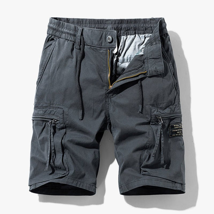 Men's Casual Drawstring Outdoor Cargo Shorts | Utility Strap Side