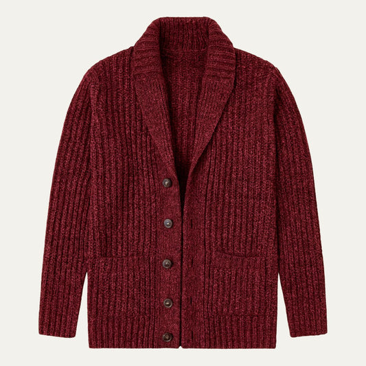 Men's Chunky Knit Shawl Collar Cardigan | Cable-Knit Winter Hero