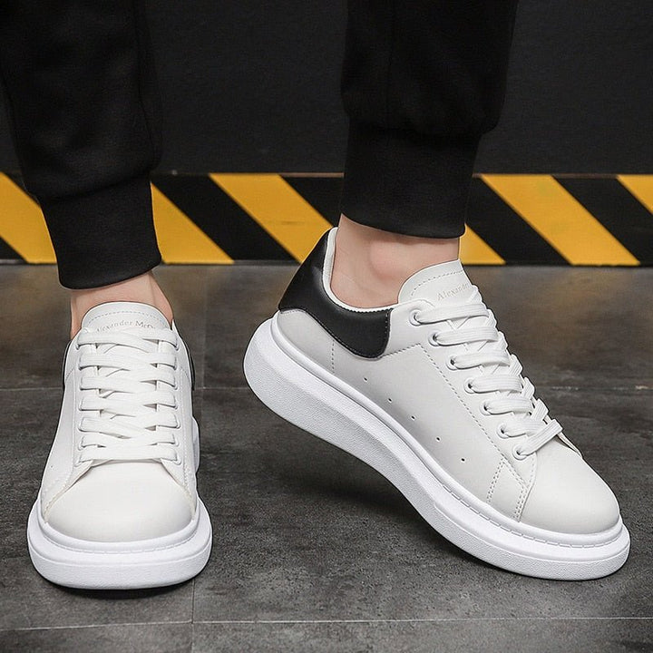 Men's Chunky Platform Casual Sneakers | Lace-Up Hero