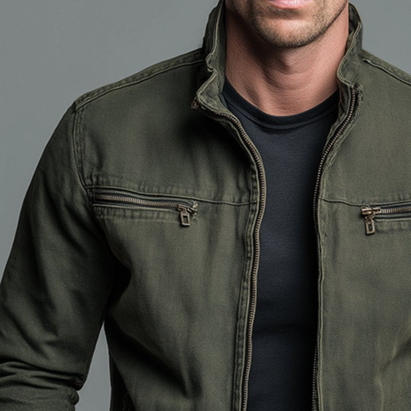Men's Classic Cotton Coats & Jackets Close Up
