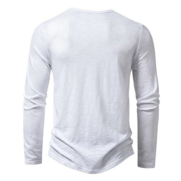 Men's Classic Cotton Henley | Slim Fit View 11
