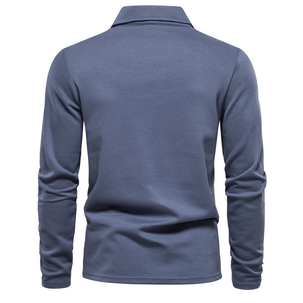 Men's Classic Fit Polo Shirt | Spread Collar Everyday Style Back