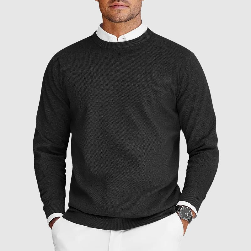 Men's Crew Neck Sweater | Casual Knit Hero