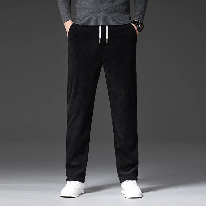 Men's Drawstring Corduroy Chinos | Tailored Casual Fit Back