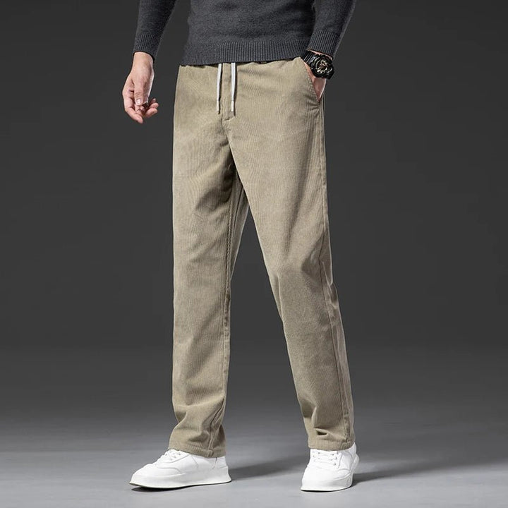 Men's Drawstring Corduroy Chinos | Tailored Casual Fit Hero