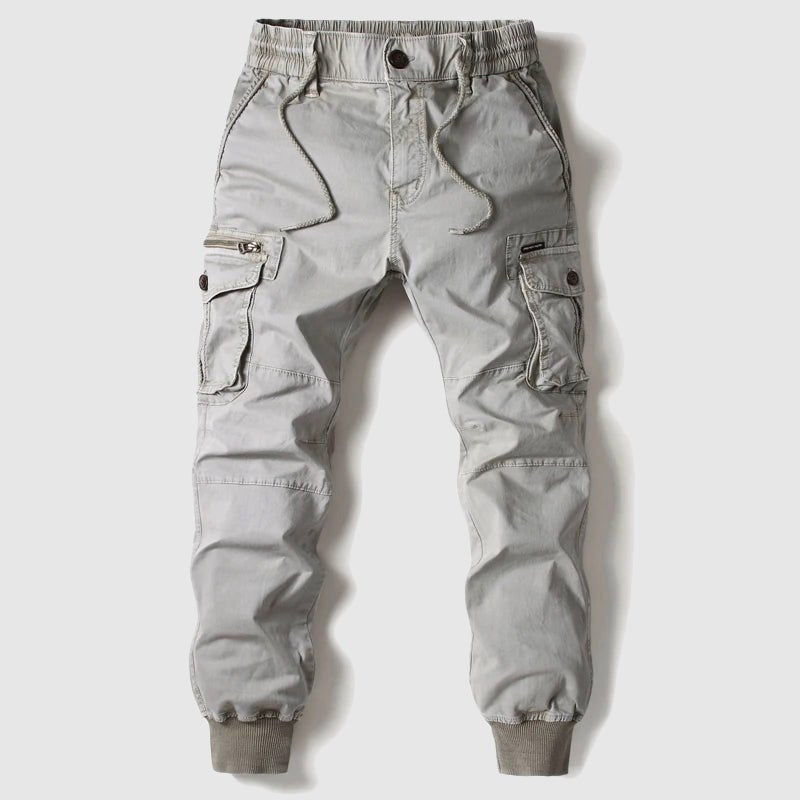 Men's Drawstring Cuffed Cargo Joggers | Relaxed Everyday Fit Back
